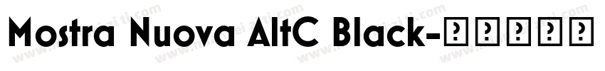 Mostra Nuova AltC Black字体转换